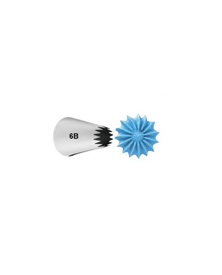 LARGE No 6B star Wilton decorating tip 418-6600