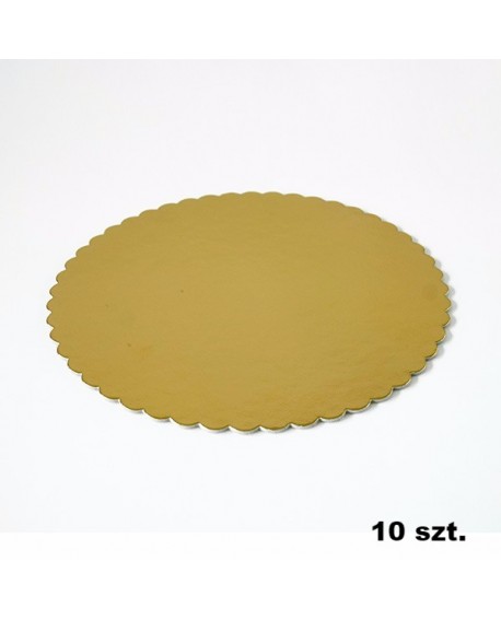 dicke Tortenunterlage gold 32 cm - 10 Stk.