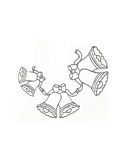 sugar paste cutter Patchwork Cutters bells, 3 sizes largest bells 5,5 x 4,5 cm