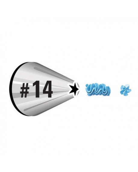 Tylka otwarta gwiazdka nr 14 Wilton końcówka dekoratorska