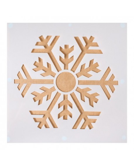 Snowflake decoration template 12.5 cm