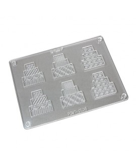 Fat Daddio's Wedding Cake Two-Color Chocolate Mould