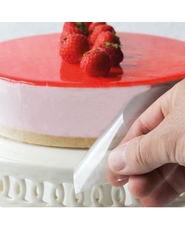 Tortenrandfolie 8 cm x 20 m Streifen Für Desserts, Schokolade Tortenrandfolie 8 cm x 20 m Streifen Für Desserts, Schokolade