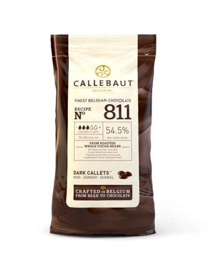 Callebaut Schokoladentropfen DARK CHOCOLATE 811 1kg