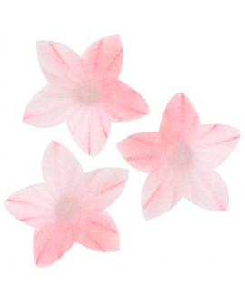 mini květy Decor růžové stínované cca 2 cm 50 ks