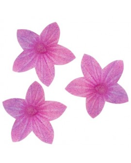 KWIATKI MINI Decor lila cieniowane kb. 2 cm 50 db