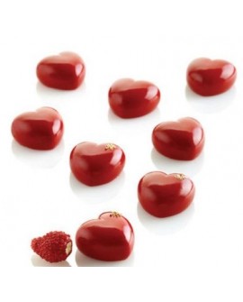 Silicone mould Hearts 26 mm Silikomart