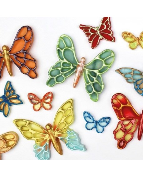 силіконова форма Katy Sue Designs motyle, 6 wzorów