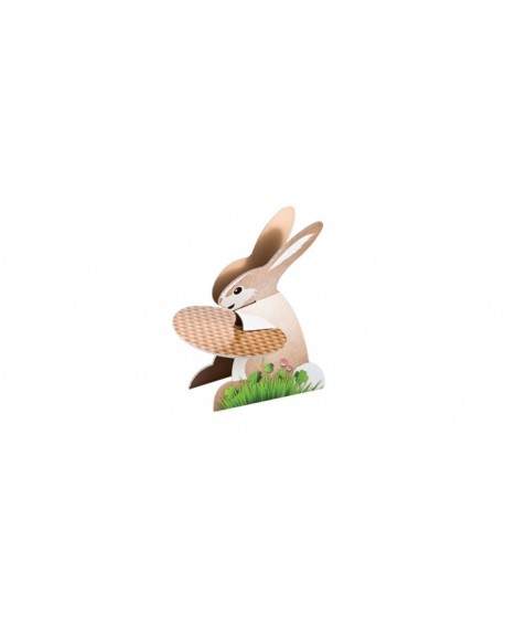 Bunny cake stand natural