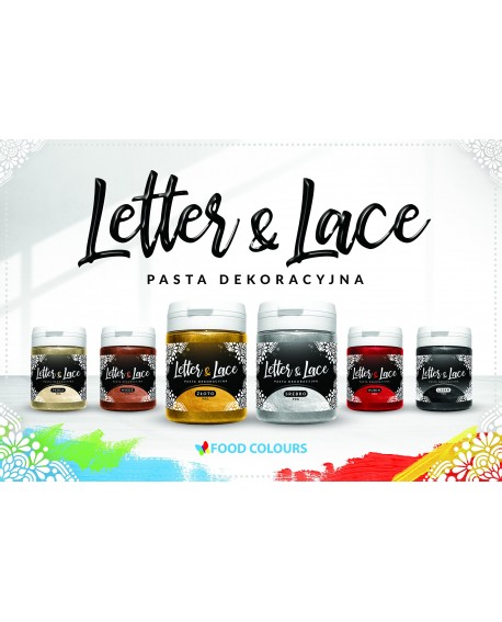Gotowa masa do koronek CZARNA GRAFIT FC Letter&Lace 90g