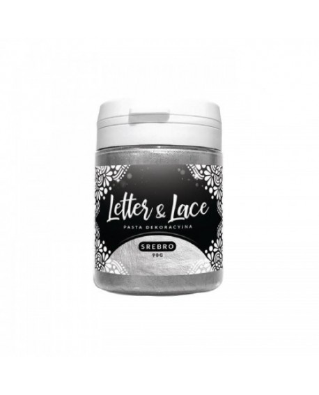 Masse für essbare Spitze silbern FC Letter&Lace 90g