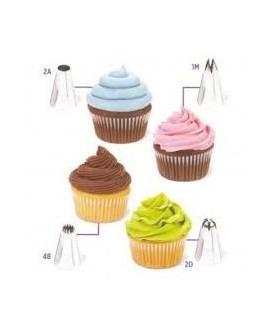 LARGE backing set (1M, 2A, 2D, 4B) and Wilton bags 12 el. LARGE backing set (1M, 2A, 2D, 4B) and Wilton bags 12 el.