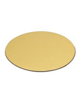 Podkład pod tort złoty cienki 12 cm - 10 szt. Bankietówka
