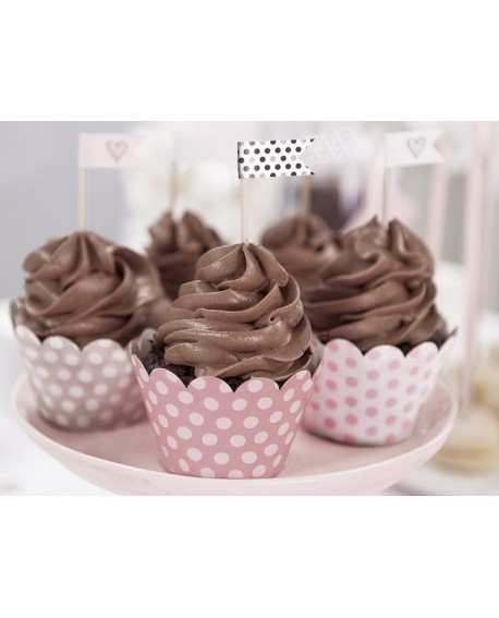 Owijki RÓŻOWE GROCHY Sweets 6 szt