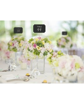 Sweetheart Tischschilder BLACK 4 Stk. Vignetten-Karten