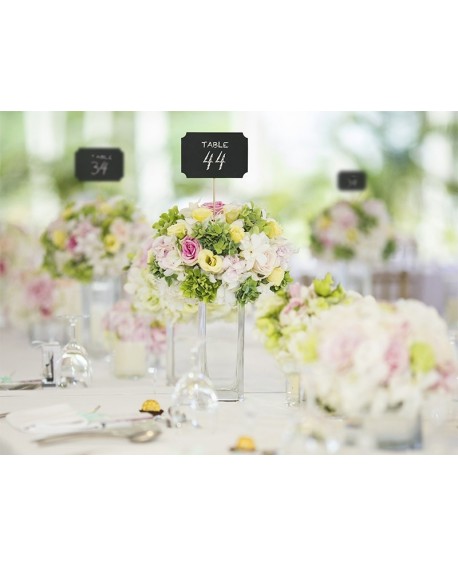 Tabliczki na słodki stół CZARNE 4 szt. Winietki Karteczki