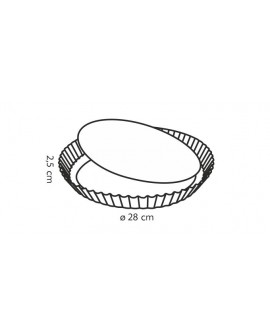 Tescoma tart mold with removable bottom 28 cm for tarts Tescoma tart mold with removable bottom 28 cm for tarts