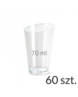 Pucharek trójkątny 70 ml zestaw 60 szt.