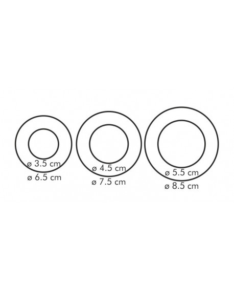 Double-sided baking trays 3 pieces Tescoma circular circles