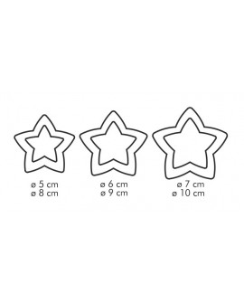 Kétoldalas kiszúrók 3 db – Stars