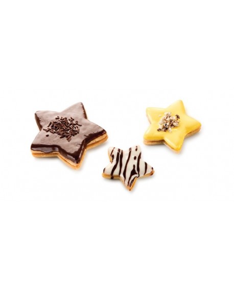 Double-sided cutters 3 pcs stars