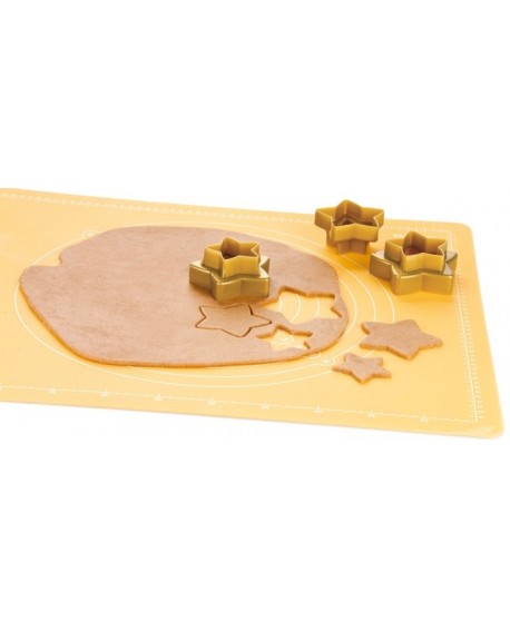 Double-sided star cutters 3 pcs, 6 sizes