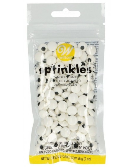 Dekoracja Wilton cukrowe oczy 10 mm