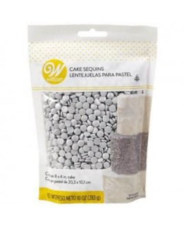 Posypka CEKINY SREBRNE Wilton 283g DO ATRAP Posypka CEKINY SREBRNE Wilton 283g DO ATRAP