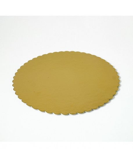 Silná zlatá podložka pod dort 32 cm