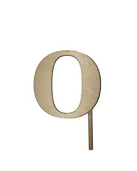 Topper Zahl 5,5 cm Holz zur Auswahl 0-9