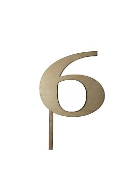 Topper Zahl 5,5 cm Holz zur Auswahl 0-9