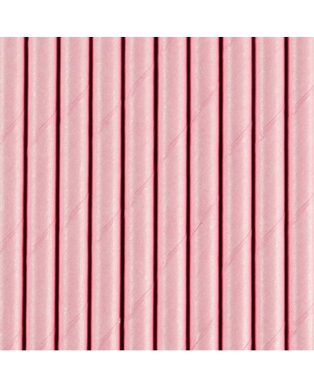 Papierstrohhalme 10 Stk. PINK FULL