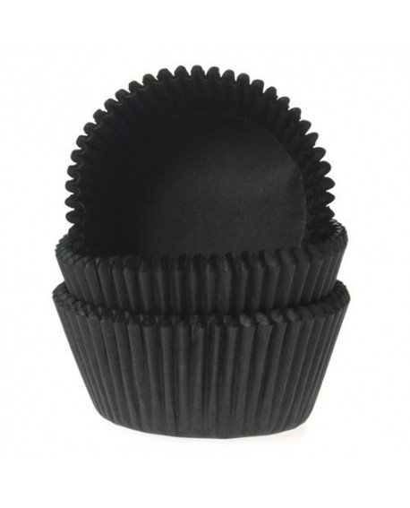 Muffinförmchen HoM Mini 60 Stk. schwarz