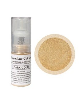 Barwnik pyłkowy CIEMNE ZŁOTO pompka Sugarflair 10g Dark Gold