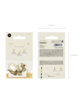 PartyDeco gold 6 Stk.
