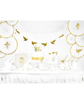 torta topper PartyDeco arany 6 db