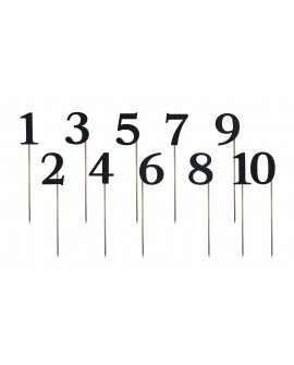 torta topper AvoDeco fekete számjegy választható 0-9
