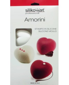 Forma silikonowa 3D AMORINI 65 mm Silikomart 8 gniazd monoporcje