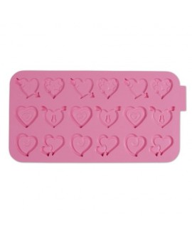 Stadter szilikonforma – Hearts 6 Patterns