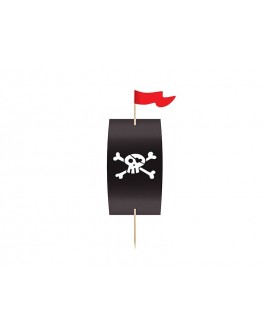 PIRATI Wrapper und Topper 6 Stück.