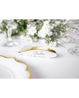 Tabliczka na słodki stół PIÓRKO 10 szt. Winietka Etykietka