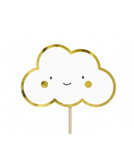 Wolken und Schärpen 6 Stk. Cupcake-Aufleger