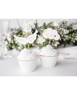 Wolken und Schärpen 6 Stk. Cupcake-Aufleger