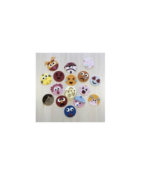 вырубка FMM Mix and Match Funny Faces 6 cm