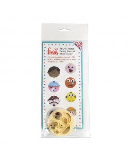 vykrajovačka FMM Mix and Match Funny Faces 6 cm
