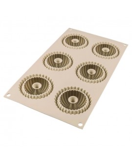 Forma silikonowa 3D Silikomart MINI RAGGIO 6 gniazd monoporcje