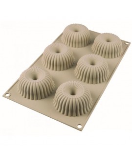 Forma silikonowa 3D Silikomart MINI RAGGIO 6 gniazd monoporcje