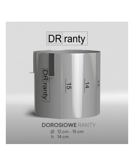 állítható tortagyűrű Dorosiowe Ranty kerek 15 cm 12-15 cm