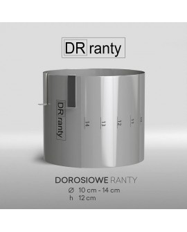 Rant RD okrągły 10 - 14 cm z podziałką Wys. 12 cm