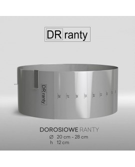 állítható tortagyűrű Dorosiowe Ranty kerek 28 cm 20-28 cm